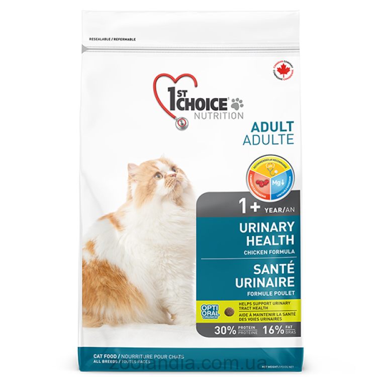1st Choice (Фест Чойс) Urinary Health - Сухой корм для котов склонных к МБК (мочекаменная болезнь) (курица)