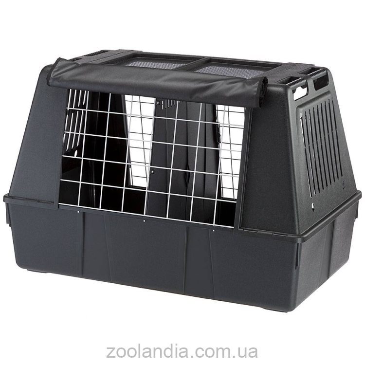 Ferplast (Ферпласт) Atlas Car 100 Scenic Black автомобильная переноска для больших собак до 40 кг, 100x60x66 см (черный)