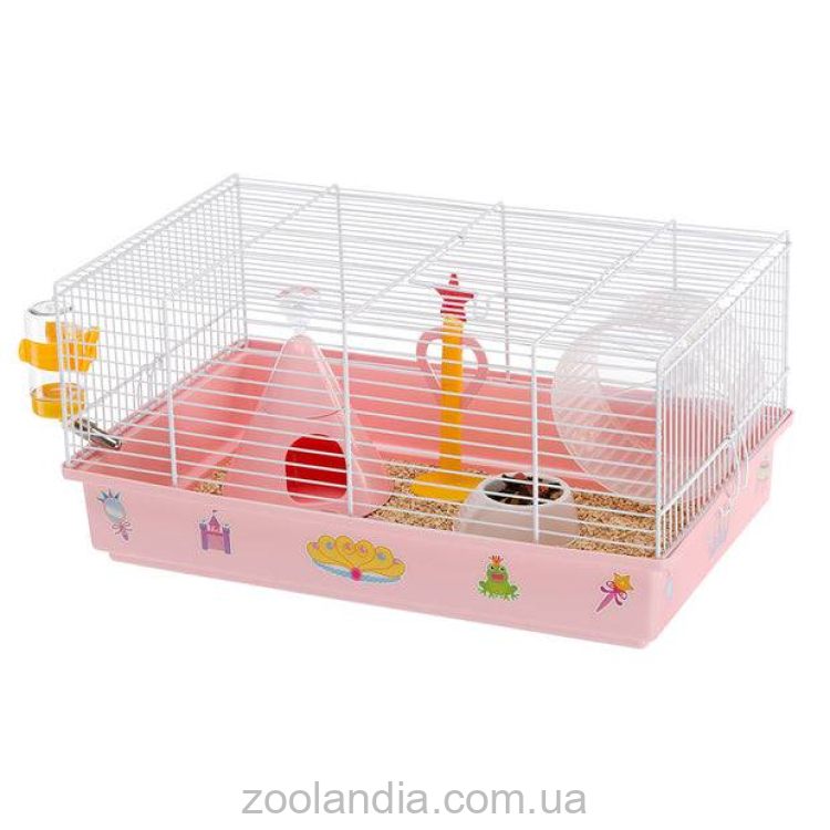 Ferplast (Ферпласт) Cage Criceti 9 Princess White клетка для хомяка, 46x29,5x23 см (белый металл)