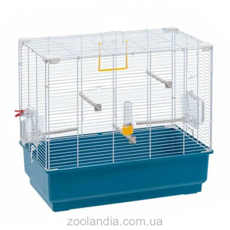 Ferplast (Ферпласт) Cage Rekord 4 White клетка для канареек и других мелких экзотических птиц, 60x32,5x57,5 см (белый металл)