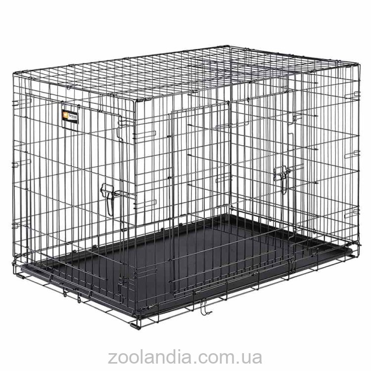 Ferplast (Ферпласт) Dog-Inn 105 складная клетка для крупных собак до 40 кг, 108,5x72,7x76,8 см (черный)