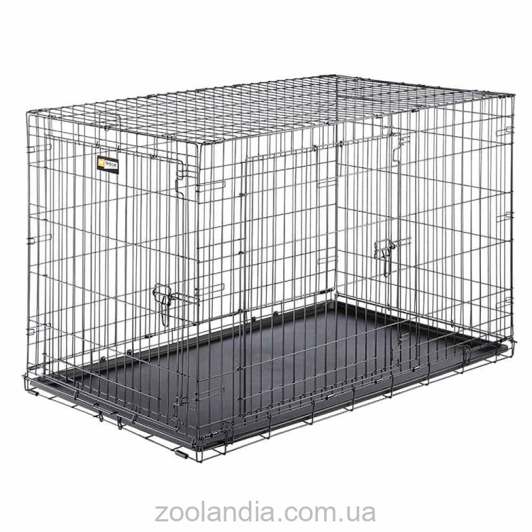 Ferplast (Ферпласт) Dog-Inn 120 складная клетка для крупных собак до 50 кг, 123,8x76,2x81,2 см (черный)