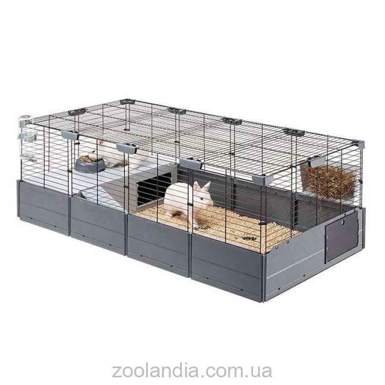 Ferplast (Ферпласт) Cage Multipla Maxi Black модульная клетка для средних грызунов, 142,5x72x50 см (черный металл)