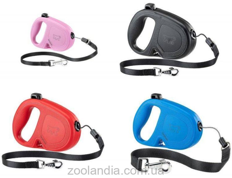 Ferplast (Ферпласт) Flippy One Cord S – Поводок-рулетка для собак средних пород со шнуром