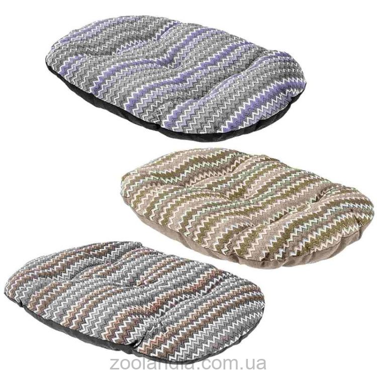 Ferplast (Ферпласт) Relax C подушка-лежак для кошек и собак (коричневый/бежевый/фиолетовый)