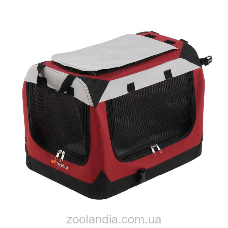 Ferplast (Ферпласт) HOLIDAY 2 переноска-сумка из нейлона для маленьких собак и кошек, 49х34х34 см