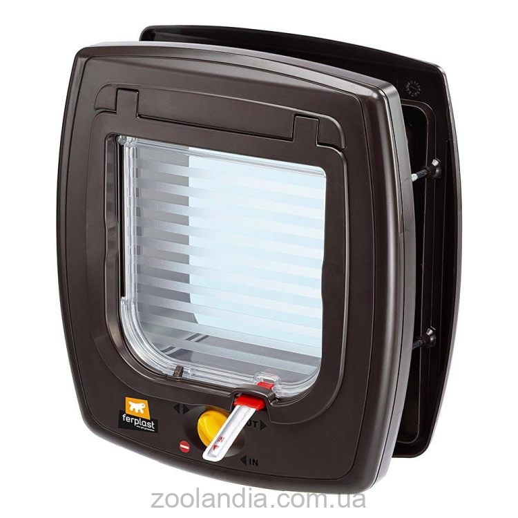 Ferplast (Ферпласт) Swing 7 Set Brown двери врезные для кошек, щенков и собак мелких пород (коричневый)