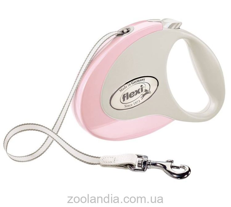 Flexi Style М - поводок-рулетка для собак до 25 кг, лента, 5 м