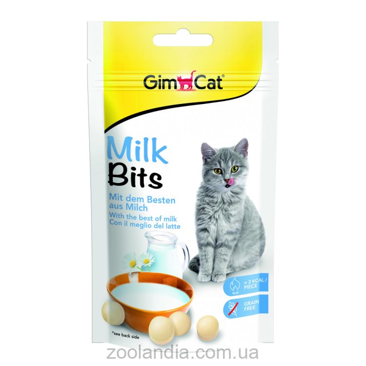 GimCat (Джимкет) MilkBits - Витамизированные лакомства для кошек с молоком