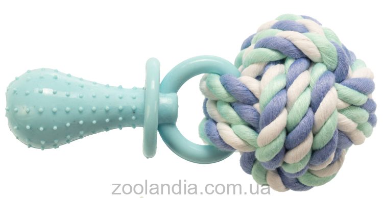 GimDog (ДжимДог) Cotton Dent Plus - Игрушка для собак веревка, узел с термопластичной резиной