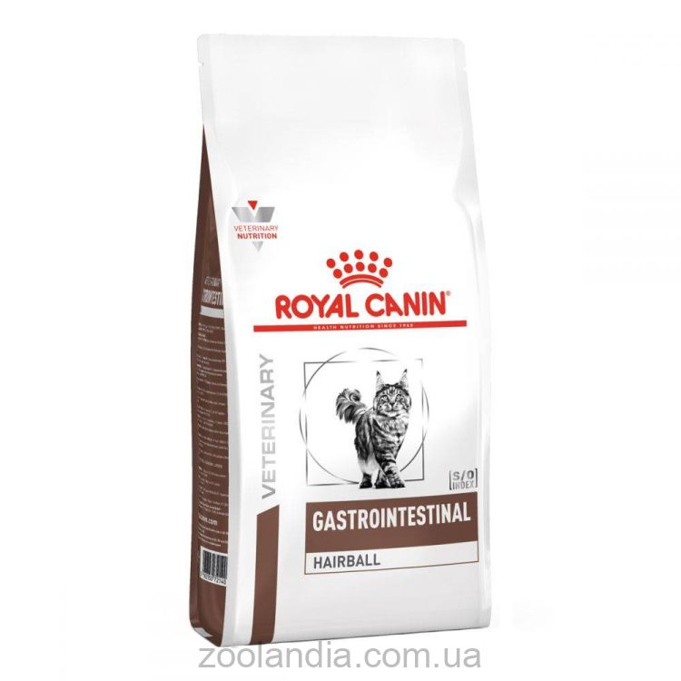 Royal Canin (Роял Канин) Gastrointestinal Hairball - Сухой лечебный корм для кошек при нарушениях пищеварения, вызванного наличием волосяных комочков