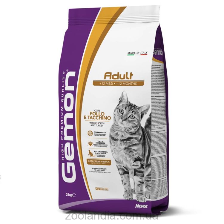 Gemon (Джемон) Adult Cat Complete Chicken & Turkey - Сухий корм для кішок курка з індичкою