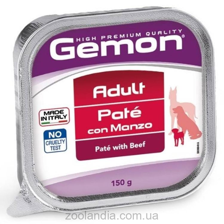 Gemon (Джемон) Dog Adult Beaf - Влажный корм для взрослых собак с говядиной