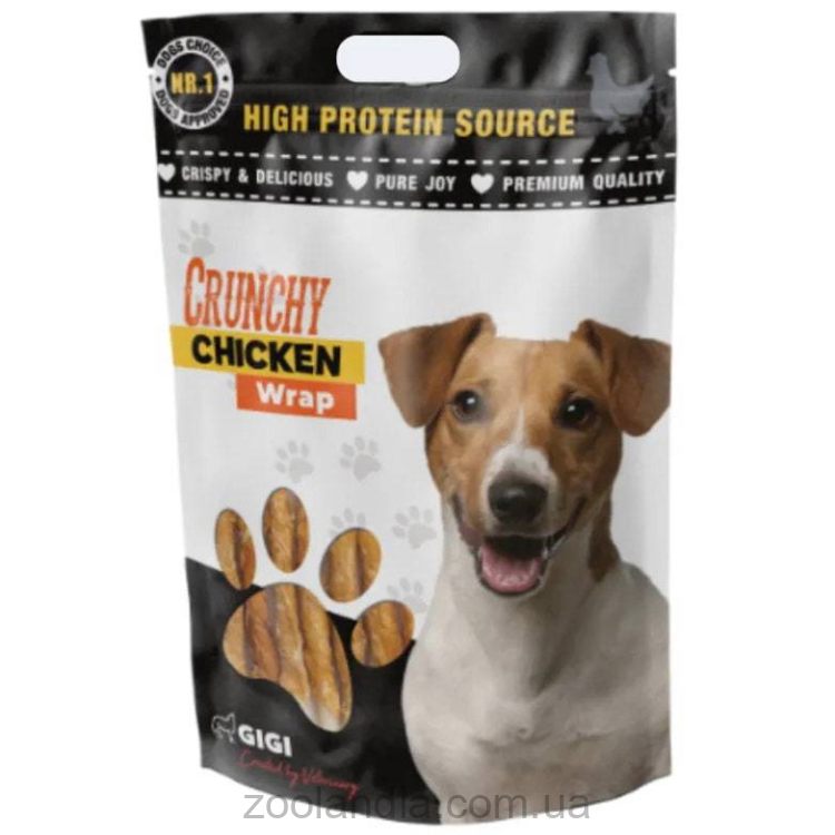 Gigi (Гиги) Crunchy Chicken Wrap лакомство для собак "Хрустящие куриные палочки"