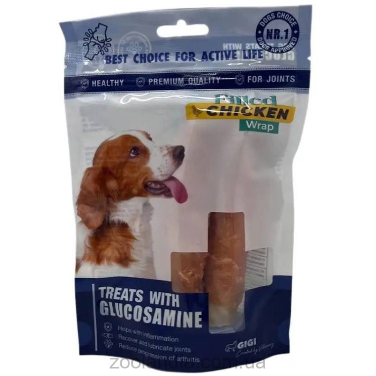 Gigi (Гиги) Filled Chicken Wrap лакомство для собак "Палочки завернутые курицей с начинкой"