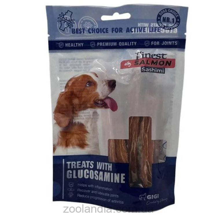 Gigi (Гиги) Finest Salmon Sashimi лакомство для собак "Палочки сашими с лососем"