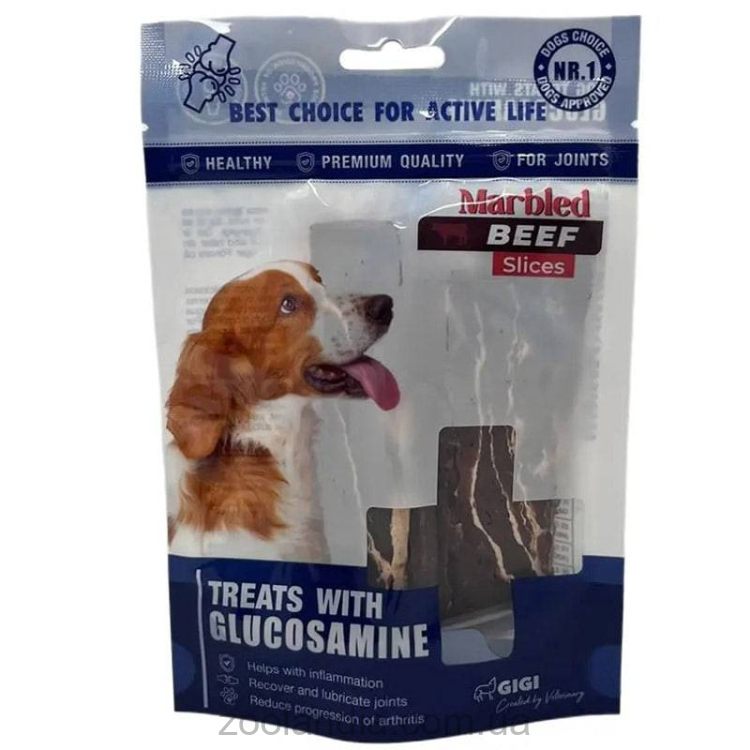 Gigi (Гиги) Marbled Beef Slices лакомство для собак "Слайсы из мяса мраморной говядины"