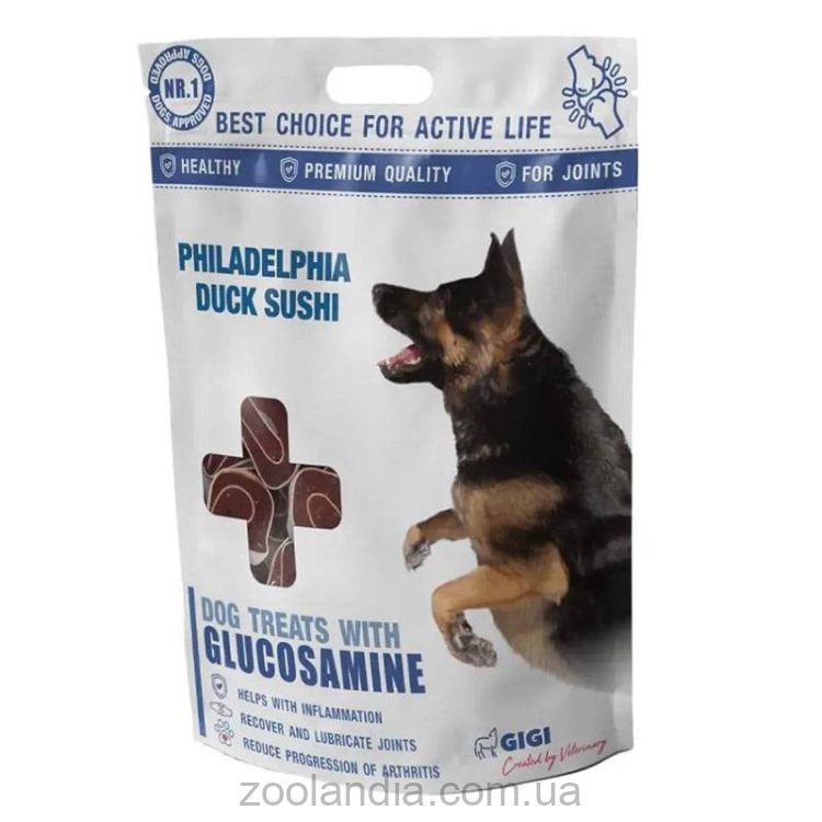 Gigi (Гиги) Philadelphia Duck Sushi лакомство для собак "Роллы Филадельфия из утки"