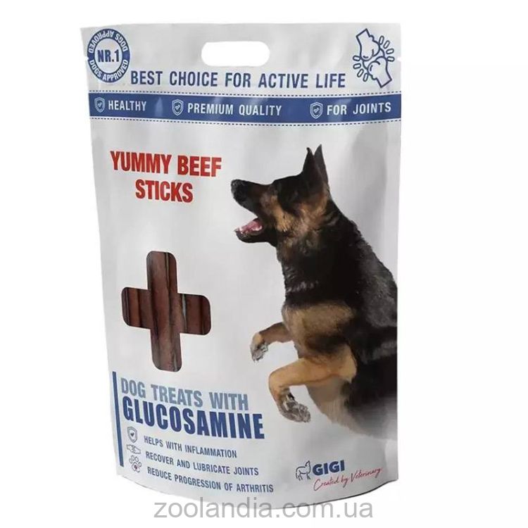Gigi (Гиги) Yummy Beef Sticks лакомство для собак "Аппетитные палочки из говядины"