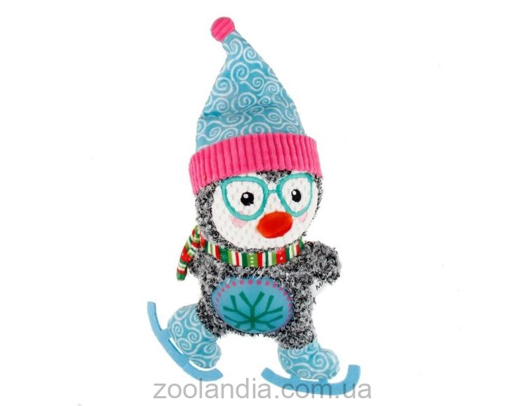 Misoko&co (Мисоко Ко) - Рождественская игрушка для собак пингвин на коньках