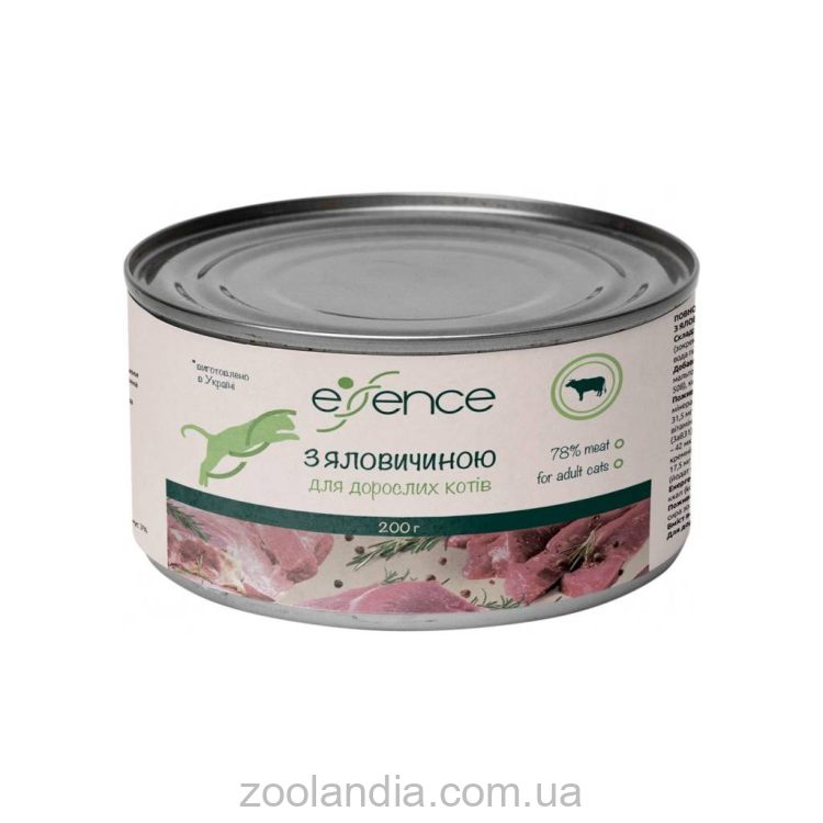 Essence (Эссенс) - Влажный корм для взрослых котов с говядиной