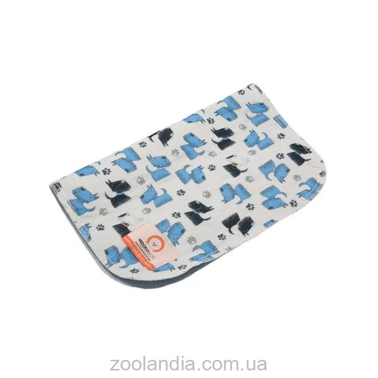 Misoko&Co (Мисоко и Ко) Многоразовая пеленка для собак 70*80 см (с голубыми щенками)
