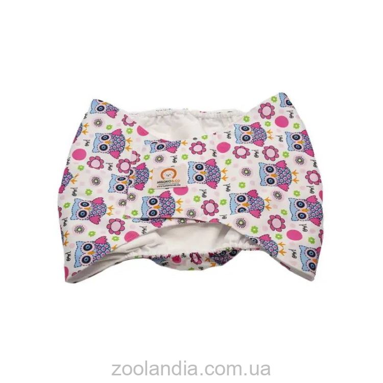 Misoko&Co (Місоко та Ко) Багаторазовий підгузник для кобелів (сови)