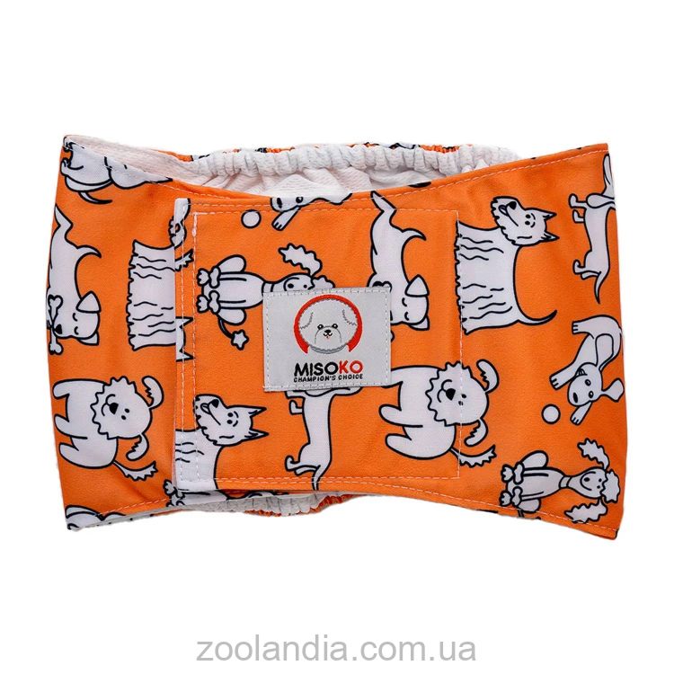 Misoko&Co (Мисоко и Ко) Многоразовый подгузник для кобелей (щенки), coral
