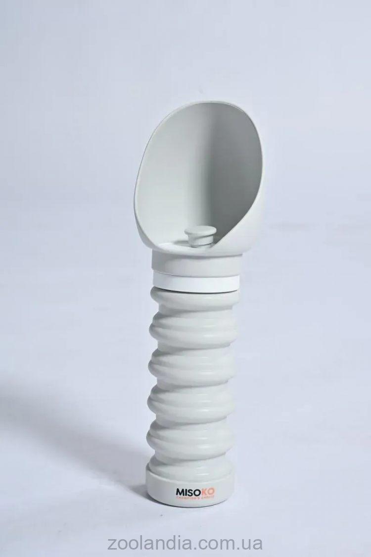 Misoko (Місоко) Пляшка для подорожей для собак та котів, силіконова