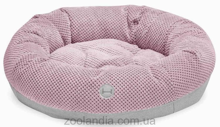 Harley & Cho (Харли энд Чо) Bagel Pink овальный лежак для кошек и собак (розовый)
