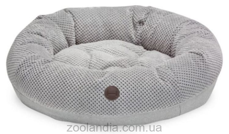 Harley & Cho (Харли энд Чо) Bagel Silver овальный лежак для кошек и собак (серый)