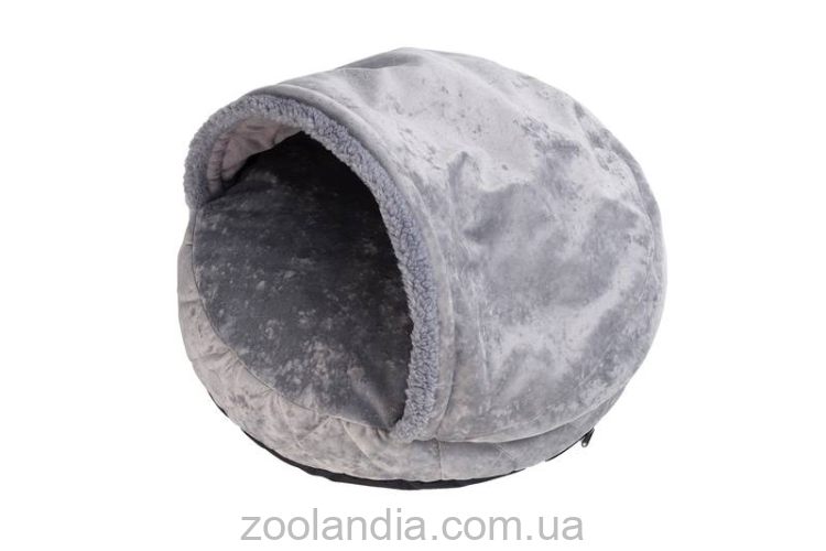 Harley & Cho (Харли энд Чо) Cover Plush Gray лежак-норка для собак и кошек (серый)