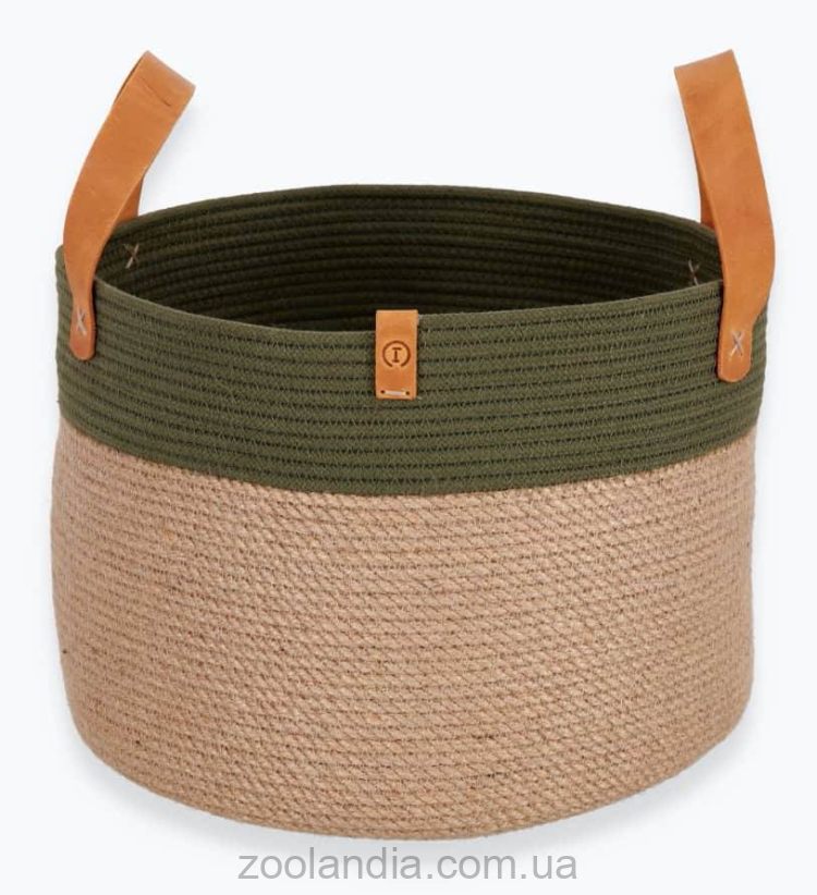 Harley & Cho (Харли энд Чо) корзина для хранения игрушек Olive (оливковый)