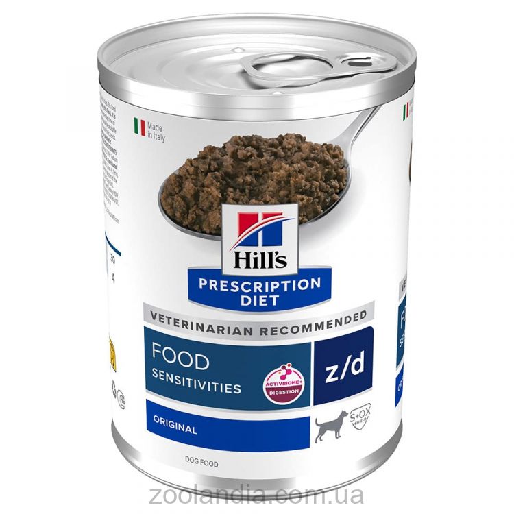 Hills (Хілс) Wet PD Canine z/d Food Sensitivities - консервированный корм для собак с чувствительным пищеварением