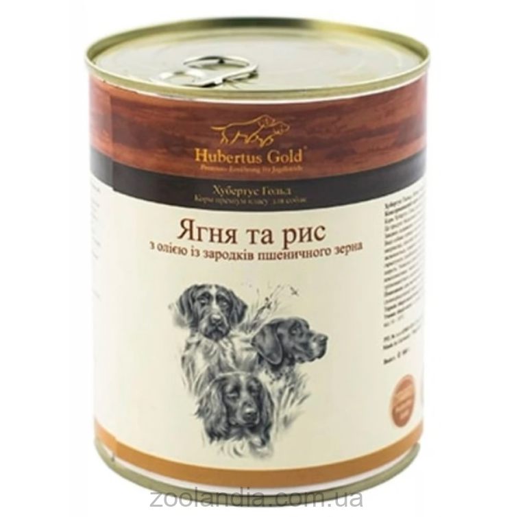 Hubertus Gold (Хубертус Голд) – Консервированный корм для охотничьих собак (ягненок/рис)