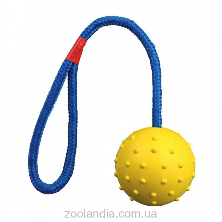 Trixie (Трикси) Игрушка для собак мяч на веревке с ручкой