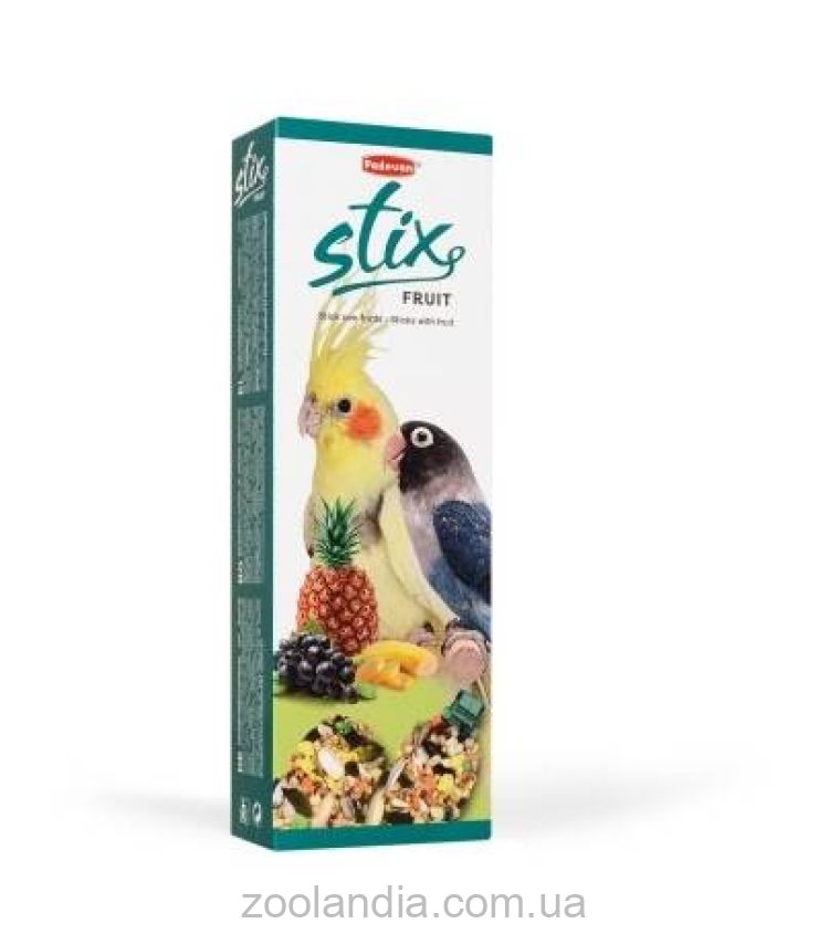 Padovan (Падован) Дополнительный корм для средних попугаев Stix fruit parrocchetti