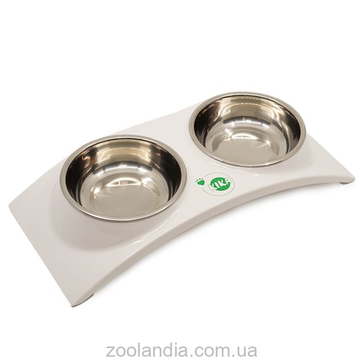 Kika (Кика) Rainbow двойная миска для собак, М, 2*400 мл