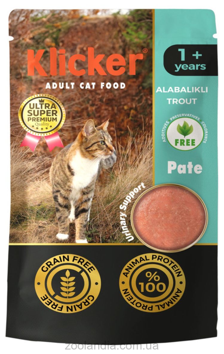 Klicker (Кликер) Cat - Влажный корм для котов с форелью
