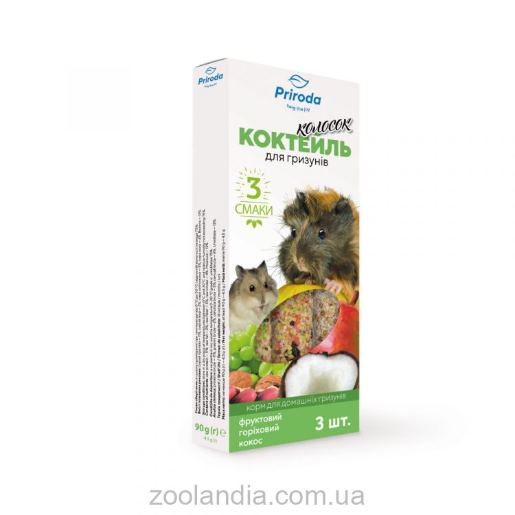 ТМ "Природа" Коктейль колосок "Фруктовий, горіховий, кокос"
