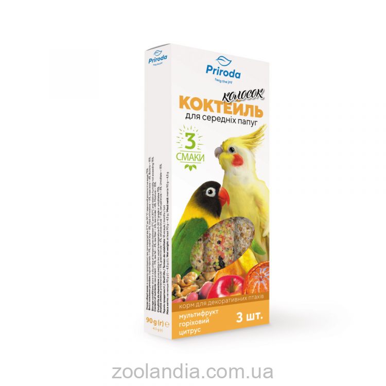 ТМ "Природа" колосок "Мультифрукт, горіховий, цитрус"