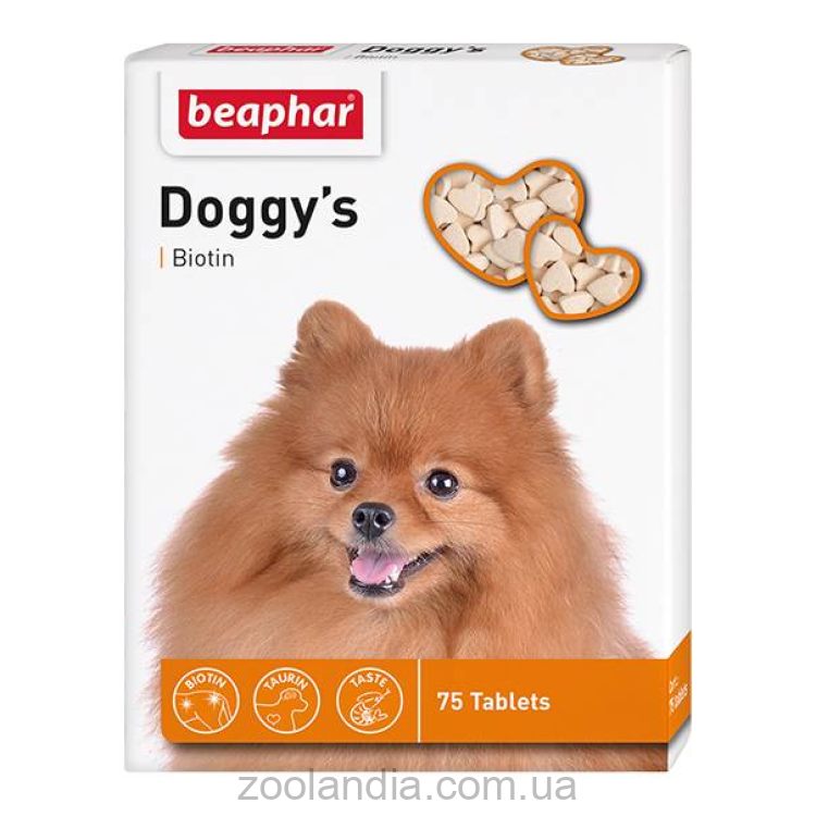 Beaphar (Беафар) Doggy's Biotin Витамины с биотином для взрослых собак