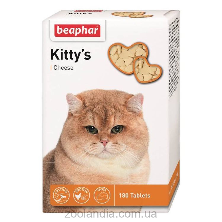 Beaphar (Беафар) Kitty's Cheese Вітаміни з сиром для дорослих котів