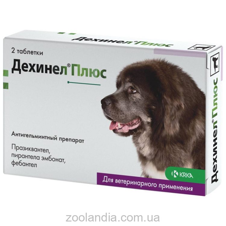 KRKA (КРКА) Дехинел XL таблетки - Противопаразитарные таблетки для собак крупных пород