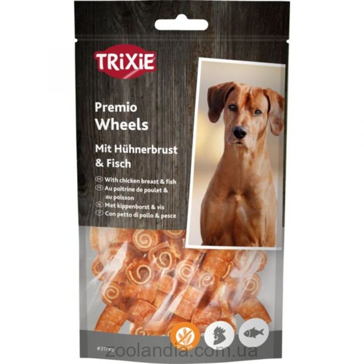 Trixie (Трикси) Premio Fish Chicken Wheels - Лакомство для собак курица и рыба 75 гр