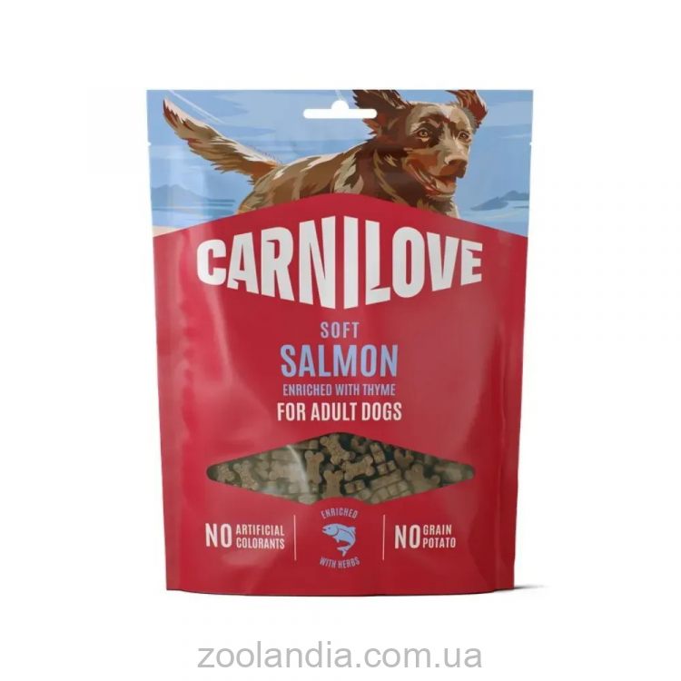 Carnilove (Карнилав) Adult Dog Soft Snack Salmon with Thyme - Беззерновые полувлажные лакомства для взрослых собак, с лососем и чабрецом