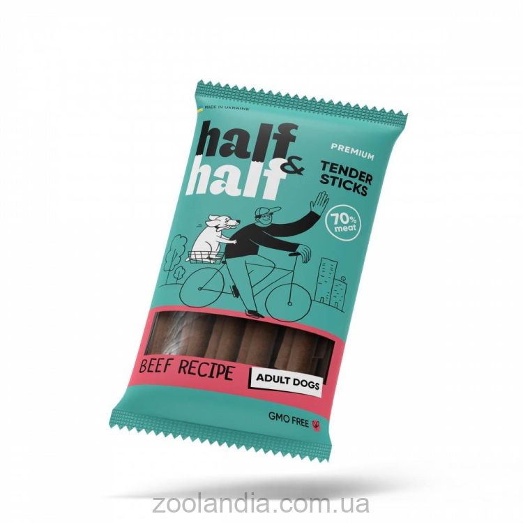 Half&Half ( Халф Халф) Tender Sticks Adult Лакомство мясные палочки для собак (с говядиной)