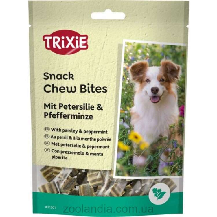 Trixie (Трикси) Denta Fun Chew Bites - Лакомство для собак с петрушкой и мятой 150 гр