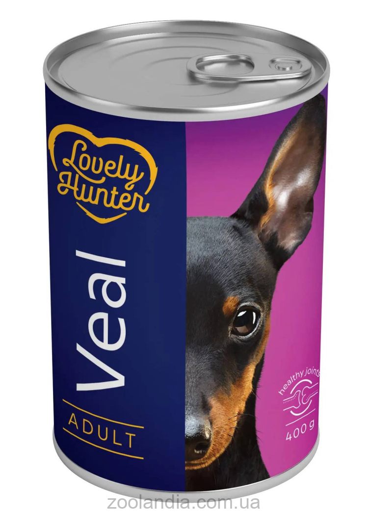 Lovely Hunter (Лавли Хантер) Adult veal – Консервированный корм для взрослых собак (телятина)