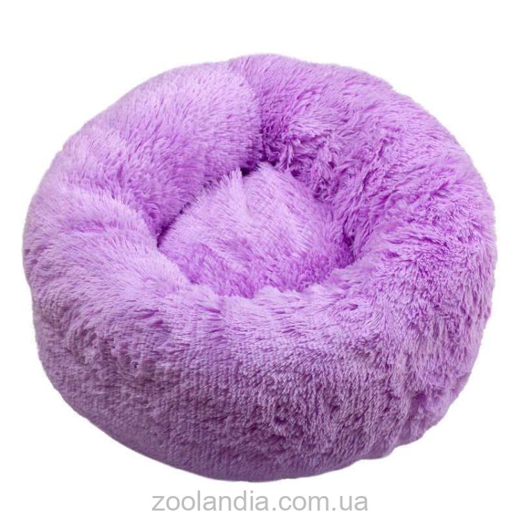 Red Point (Рэд Поинт) Donut - Лежак со съемной подушкой для собак мелких пород и котов (лаванда)